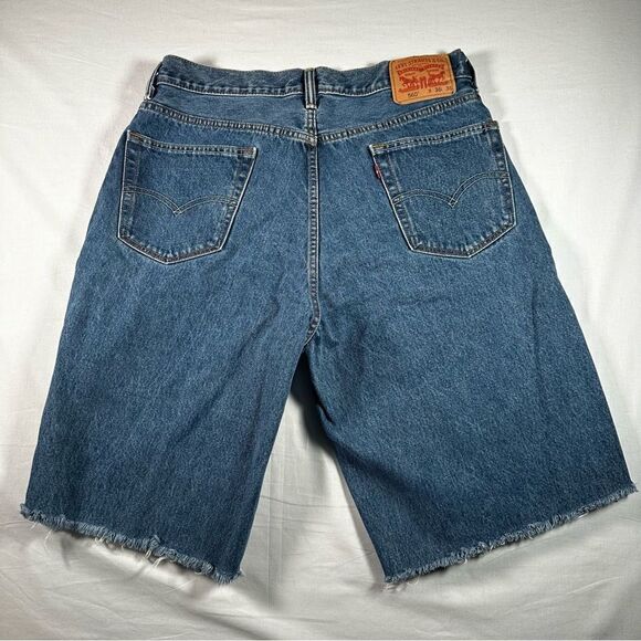 Levi's 560 Vintage‎ 90's Loose Fit Denim Shorts Comfort Skater Grunge Mens 36x24 - Picture 6 of 8